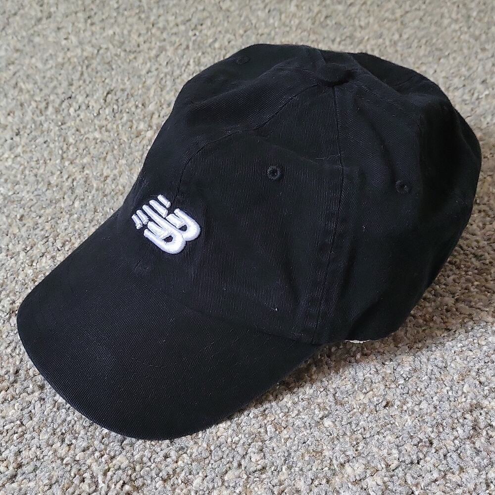 New Balance Black Adjustable Baseball Cap Men’s Classic Casual One Size